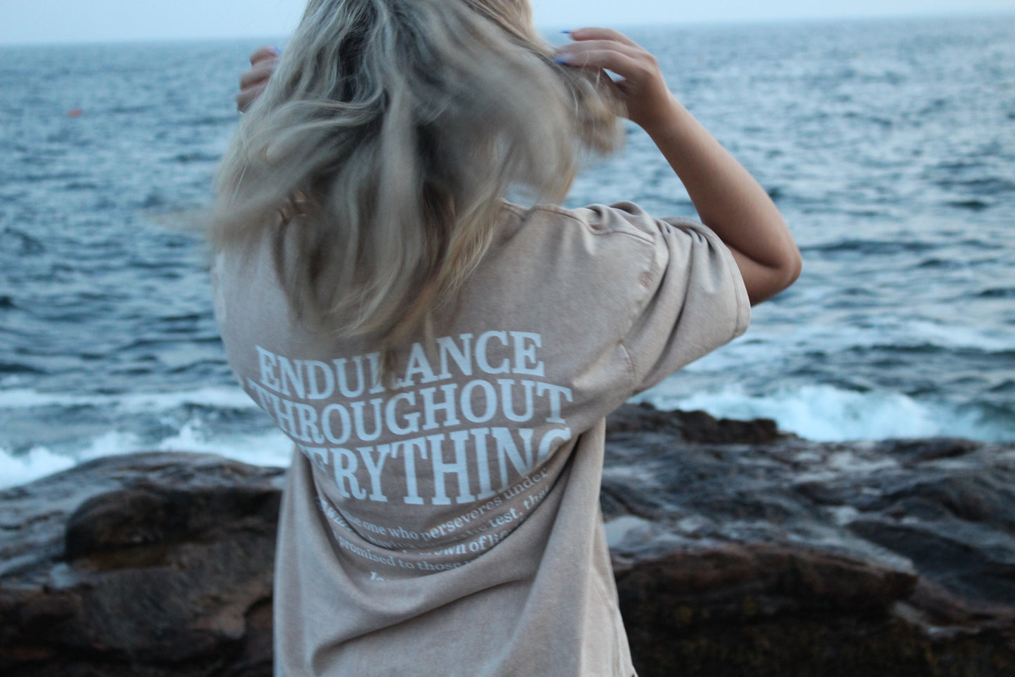 112 Beige Oversized T-Shirt